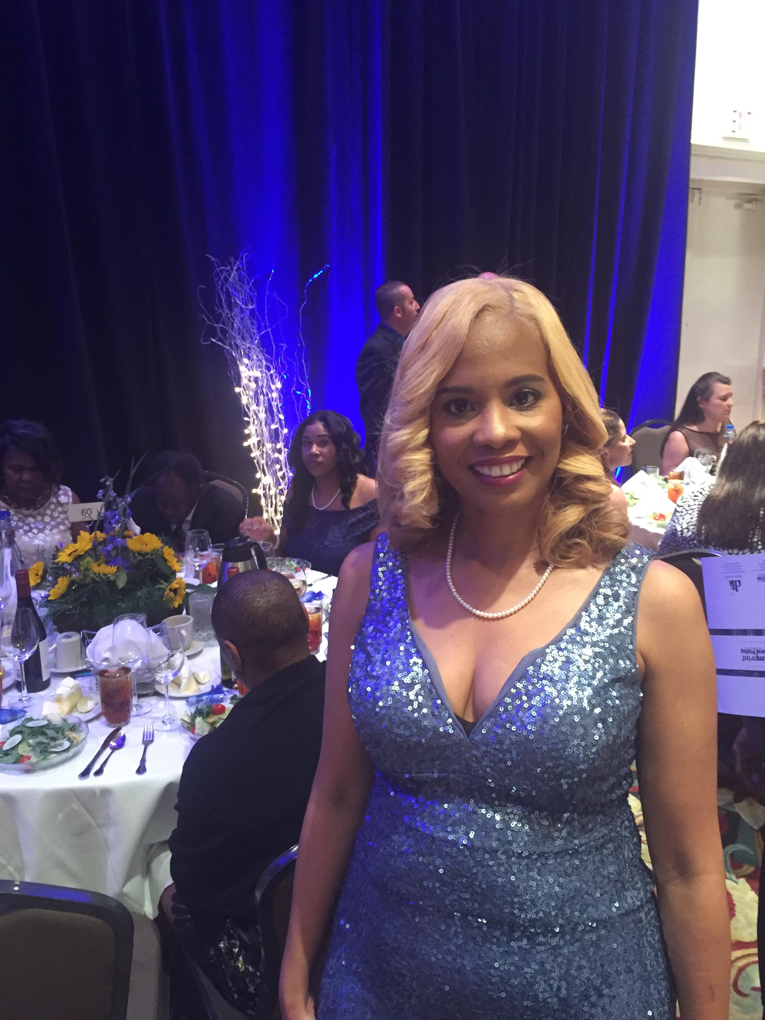 Photo of Principal Penn at the state sponsored gala honoring educators from across the state