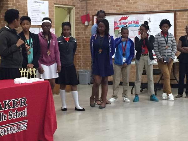 Baker Middle Athletic Awards - Students in Photo