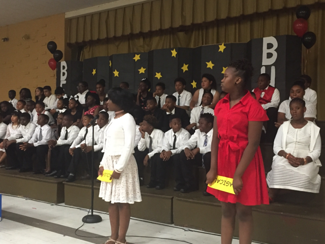 Photo of the Baker Heights and Bakerfield 5th Grade Graduation Class
