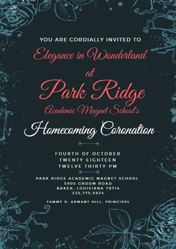 A photo of the Park Ridge Invitation to the 2018 Homecoming Coronation
