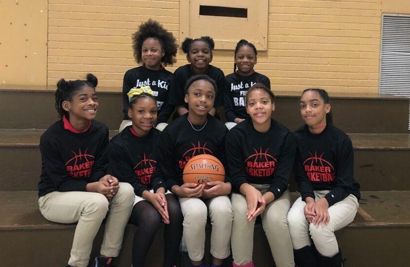 a photo of Bakerfield/Baker Heights Girls Basketball Team
