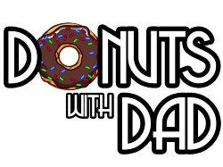 Donuts with Dad clipart