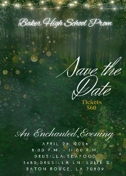 Graphic for BHS PROM \"An Enchanted Evening\"