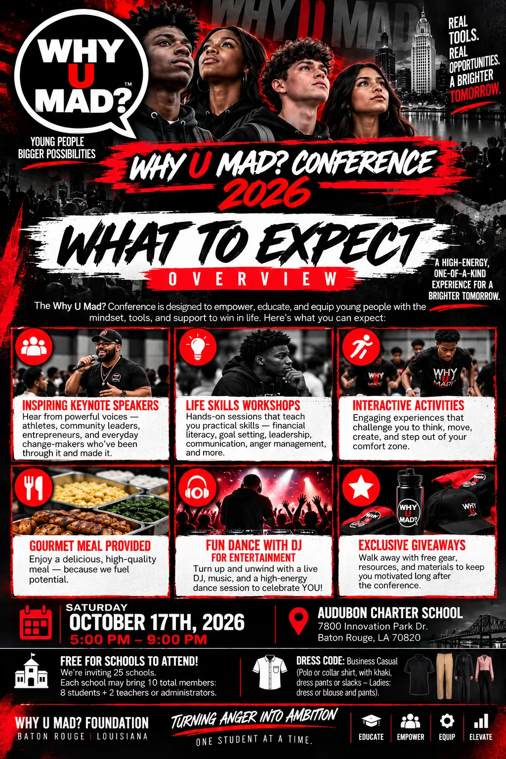 Flyer for WHY YOU MAD? 2026 Conference
