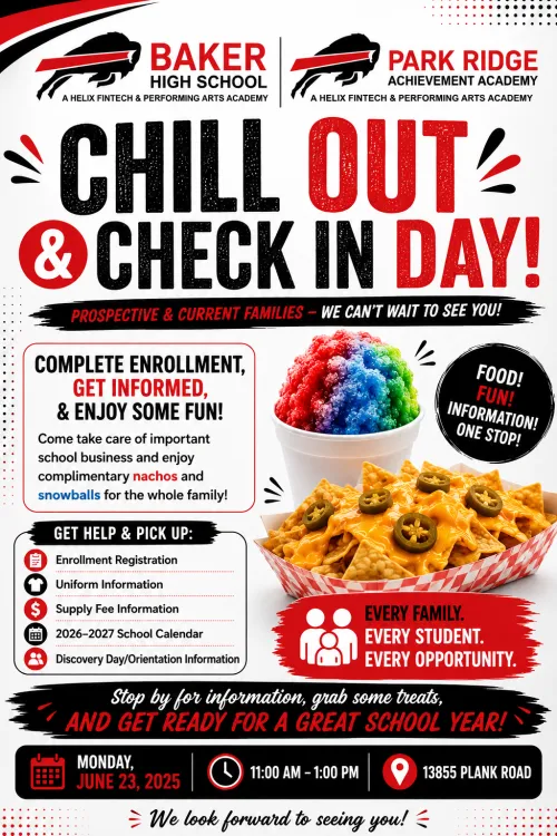 CHILL OUT & CHECK IN DAY!