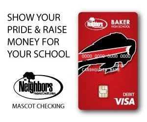 Photo of Baker High School Neighbors debit card