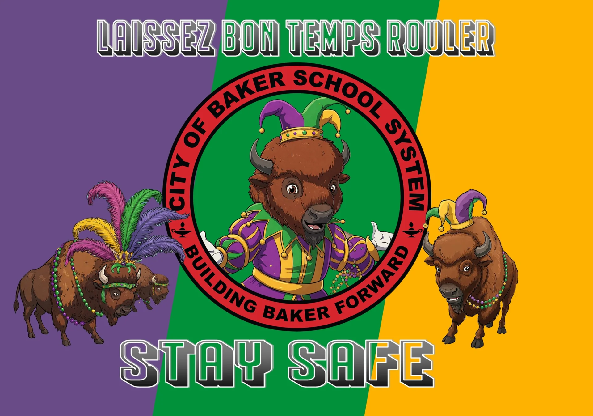 Mardi Gras Clipart: with caption "laissez bon temps rouler: enjoy your mardi gras"